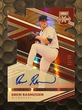 2020 PANINI EXTRA EDITION PRIME NUMBERS DIE CUT 171 DREW RASMUSSEN BREWERS 13/39