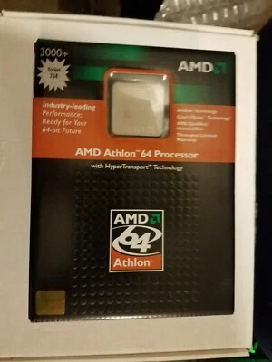 AMD Athlon 64 3000+ 2GHz 512KB Socket 754 64Bit CPU ADA3000BXBOX Foto 1 de 4