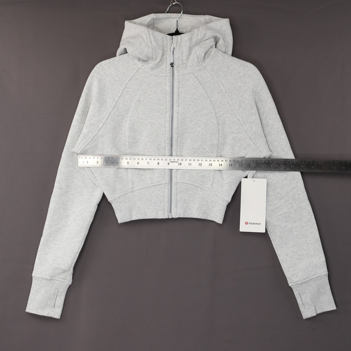Lululemon Scuba Hoodie Womens Full Zip Cropped Heathered
