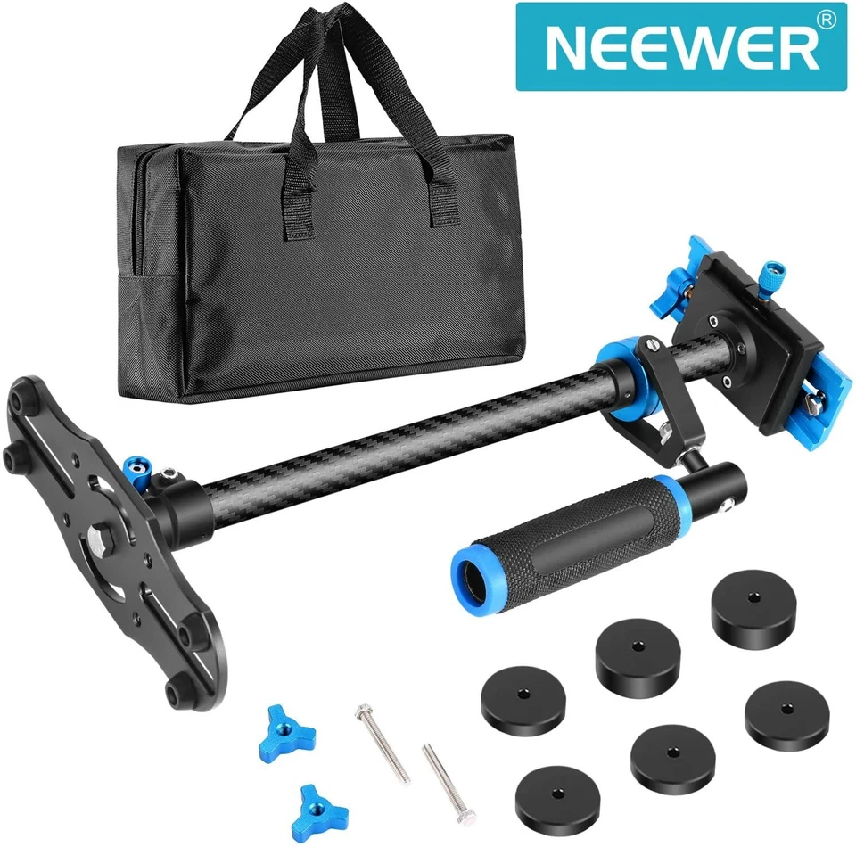 Neewer 60CM Carbon Fibre Hand Stabilizer Screw 1/4 3/8 Inch Quick Release Steady - Image 2 of 4