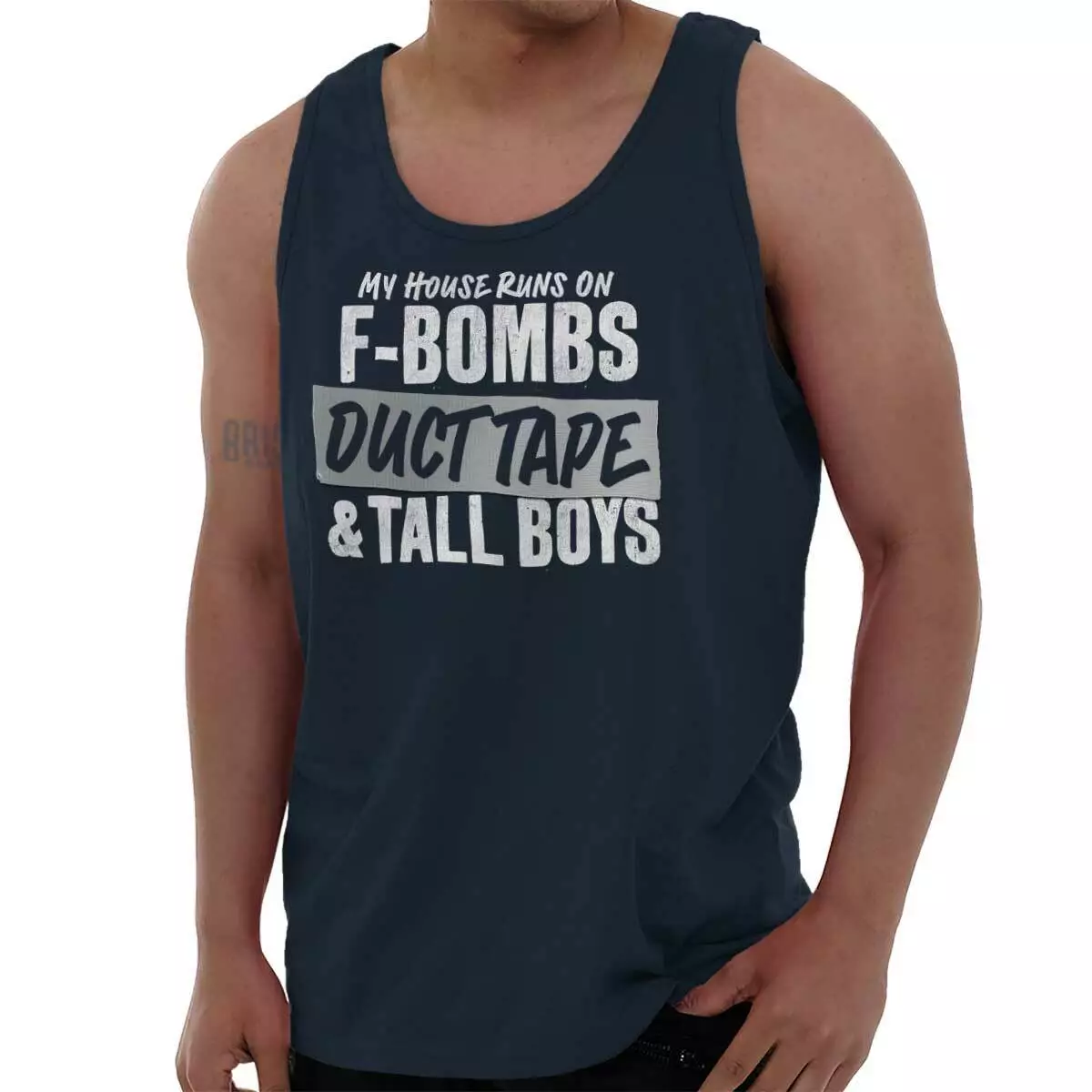 Funny Dad Father Jokes Raise Boys Sons Gift Mens Tank Tops Sleeveless Shirt Tee