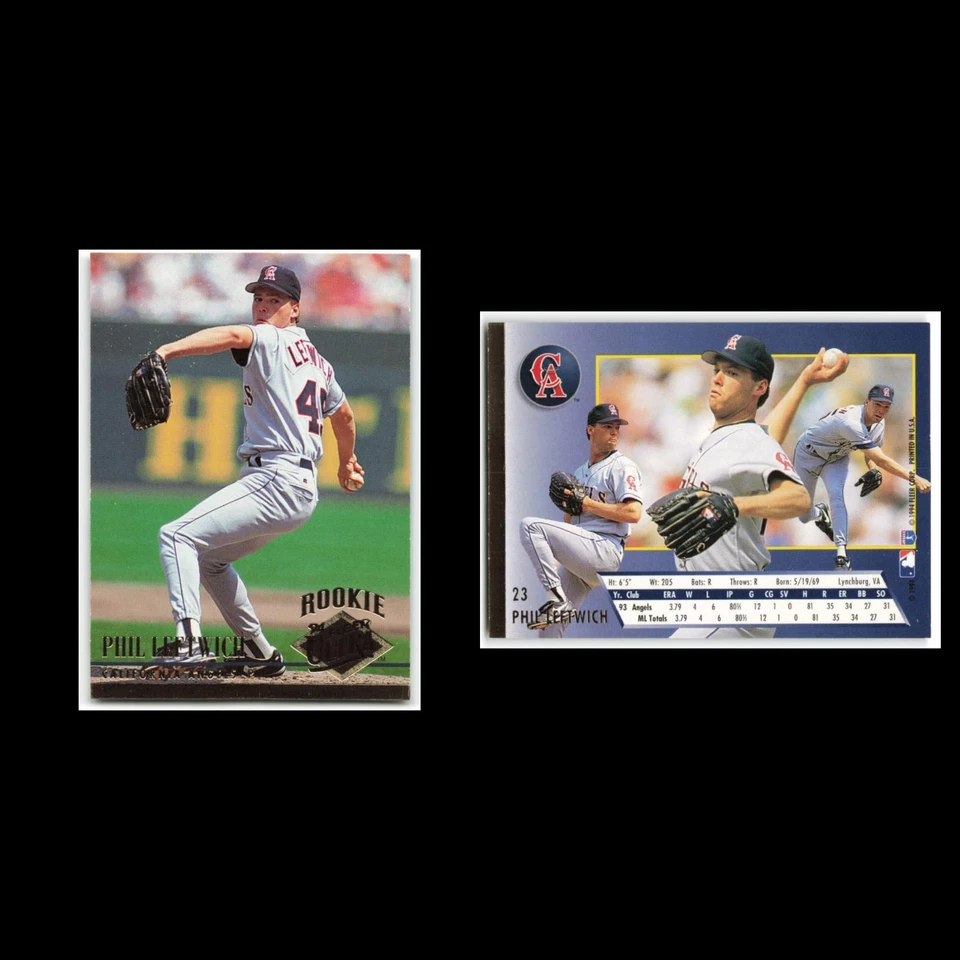 Phil Leftwich Rookie #23 1994 Fleer Ultra California Angels Baseball Card MLB NM - Image 3 of 3