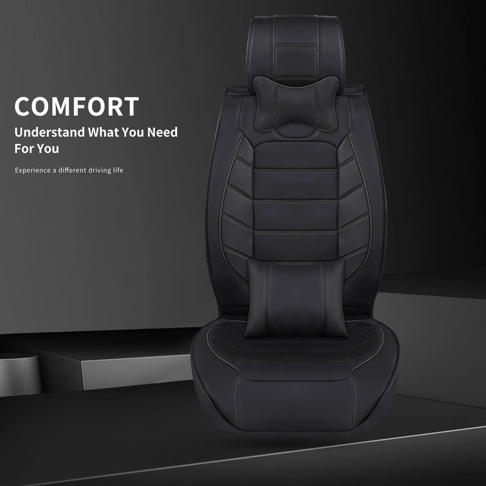 For Lexus IS 250 GS300 RC350 Full Set Car Seat Covers 5-Seat Front +Rear Cushion - Image 2 of 4