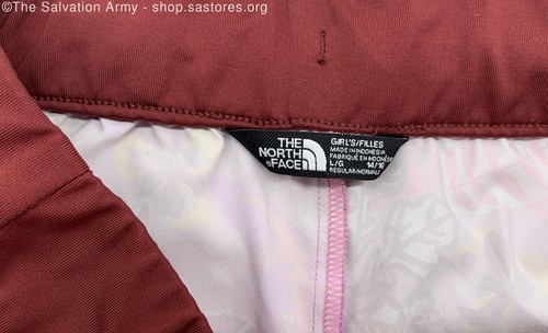 The North Face Girl's Purple Floral Elastic Waist Athletic Shorts Size L (14/16) - Picture 5 of 11