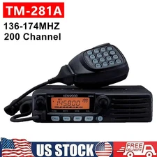 TM-281A FM Transceiver VHF UHF Mobile Radio Car Radio Station 10-50KM