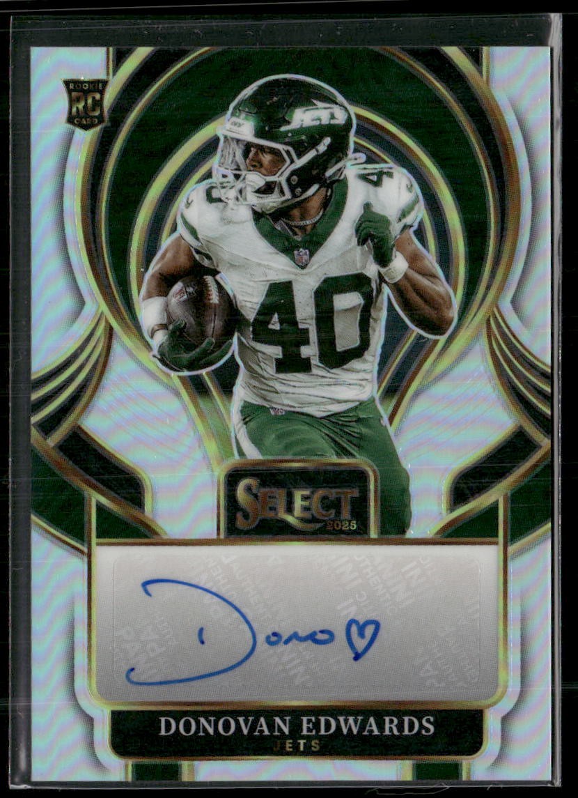 2025 Panini Select #SIP-DES Donovan Edwards Select Signatures Prizm