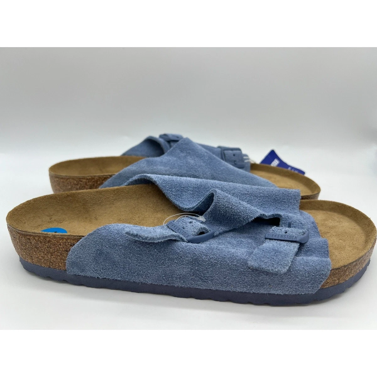 Birkenstock Zurich Suede Elemental Blue Mens Size 11 Ciabatta Zürich Elemental Blue Birkenstock – FerrarisBoutique main image 2