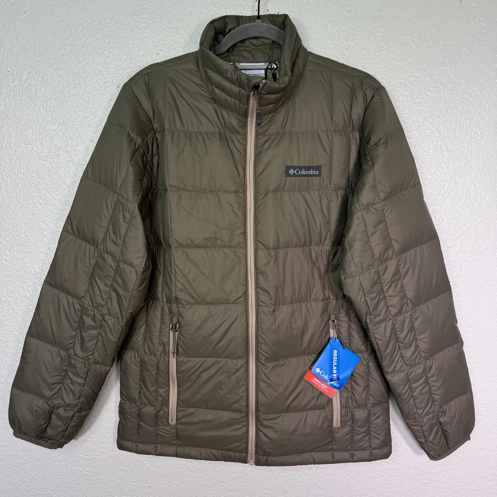 Columbia Jacket Mens Small Green Voodoo Falls 590 TurboDown Omni-Heat Puffer