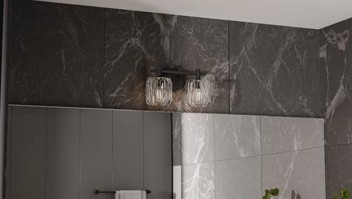 Quoizel SPD8614 Spade 2 Light 14"W Vanity Light - Chrome - Picture 2 of 12