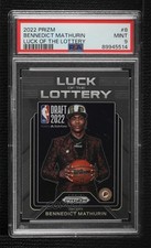 2022-23 Panini Prizm Luck of the Lottery Bennedict Mathurin #8 PSA 9 MINT ku9