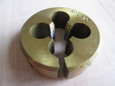 NEW M12x1.5 Metric Die 1.5" Titanium Nitride Coated HSS Steel Slotted #T16CD