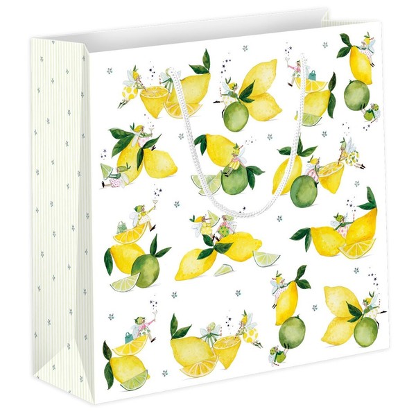 GeschenktüTe, Geschenktasche Fresh Lemons / Zitronen Groß L Grätz Verlag-image