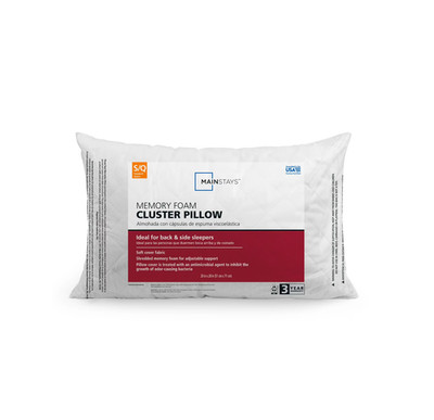 Mainstays  Memory Foam Cluster Bed Pillow, Standard Queen.
