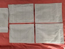 5 Vintage Ralph Lauren Wende Oxford Stoff Tischsets