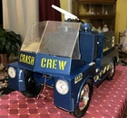 ~Rare 1967 GI Joe Crash Crew Truck With Hose & Fire Nozzle!  In Need Of TLC~