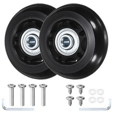 Luggage Suitcase Replacement Wheel 2pcs - Scooter Wheels - Black - 2.36IN