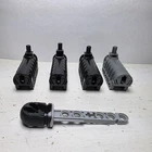Lego Lot of 4 Black Grey Launcher Cannon 57029 and Projectile 57028