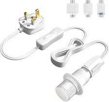 Bonlux Bottle Lamp Kit, Bottle Lamp Adaptor Kit UK 3-pin Plug, E14 Table Lamp Fi