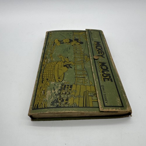Vintage 1930’s Era Walt Disney MICKEY MOUSE & PLUTO Pencil Box ~ Dixon USA #2708 - Picture 3 of 22