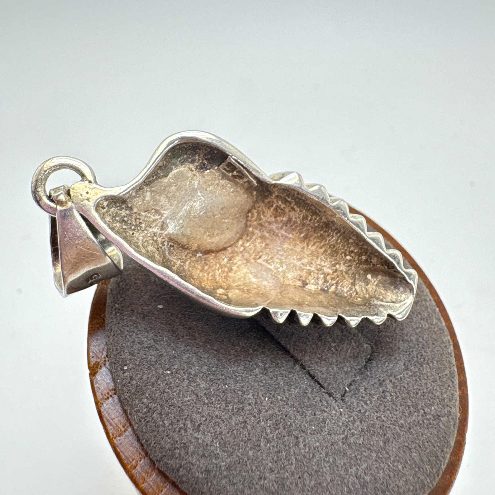 VTG Solid Sterling Silver 925 Conch Shell Design … - image 4