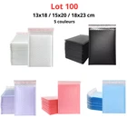 Pack of 100 Bubble Envelopes 13x18 15x20 18x23 White Black Colored Parcel Bags