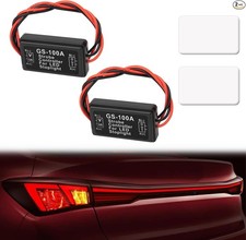 GS-100A Brake Light Flasher Strobe Module, 12V-24V LED Flash Controller for Moto