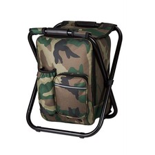 Bright starl Multifunction Folding Cooler and Stool Backpack, Hiking Camoufla...