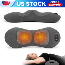 3  in  1 Triple Fusion Lumbar Pillow, Electric Back Massager for Spine Support