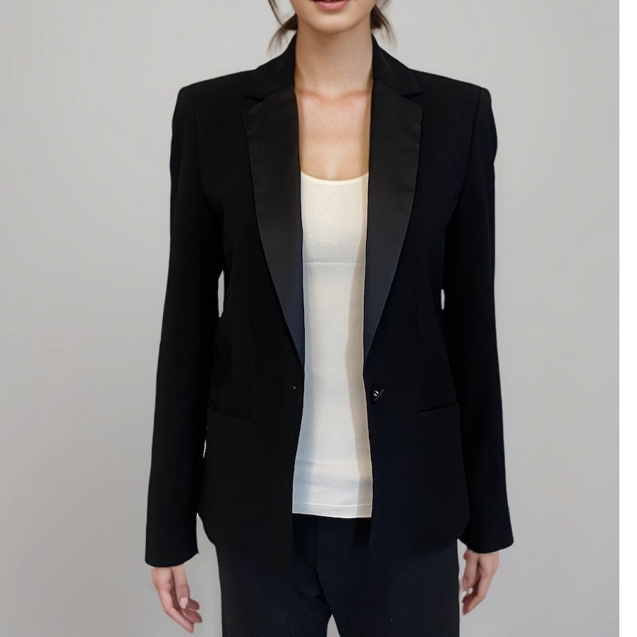 Ba&sh Blazer Women Sz XS Black Kerry Lady Jacket Business Work MSRP $325