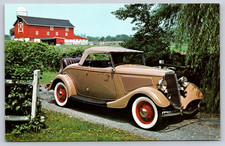 Postcard New Jersey Antique Auto Museum 1934 Ford Roadster