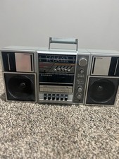 VINTAGE 1980's Sanyo M9835K Stereo Radio Cassette Recorder Boombox