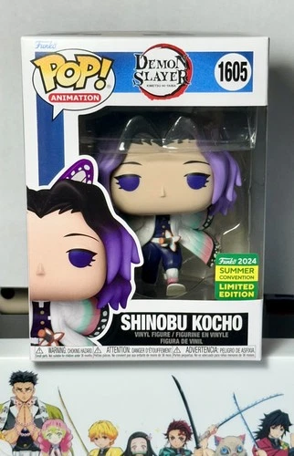 🔥Funko Pop! Demon Slayer: Shinobu Kocho #1605 2024 Summer Conv. W/Protector!🔥
