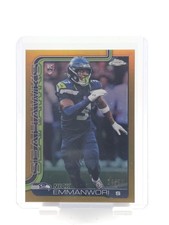 NICK EMMANWORI 2025 TOPPS CHROME GOLD ROOKIE /50 #348 SEAHAWKS Q6089
