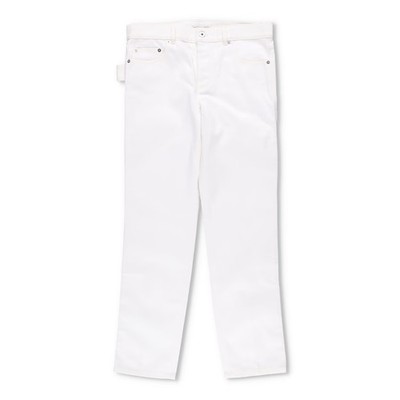 BOTTEGA VENETA Herren Denim Jeans Straight weiß 5 Pocket Größe 40 UVP 650