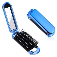 Folding Travel Hair Brush, Small Foldable Hairbrush Compact Hair Brush with