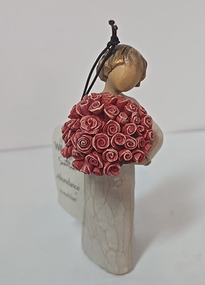 Willow Tree Ornament Girl Red Flowers Figurine 4.25'' Abundance So Much Love