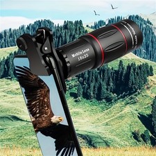 High Power 18x25 Monocular Telescope with Phone Adapter with Lens Waterproof