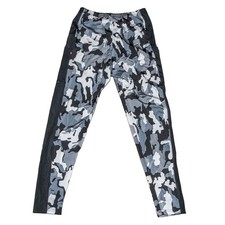 Leggings, Grey Camouflage, Ankle length, High Rise Waist, Woman Size XL