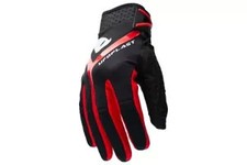 GUANTI MOTOCROSS UFO HAYES NERO/ROSSO ADULTO per OFF ROAD MX ATV CROSS ENDURO