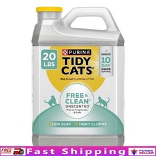Unscented Clumping Cat Litter Low Dust Odor Control Natural Clay 20lbs New 1.04 per pound