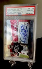 2007 SAGE Aspire 5-star ADRIAN PETERSON  /25 Auto Rc #A-12 PSA 8 HOF GOAT rookie