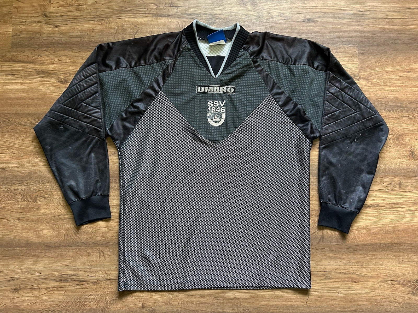 VINTAGE SSV ULM 1846 GERMANY GOALKEEPER FOOTBALL SHIRT JERSEY UMBRO #1