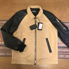 Unused DSQUARED2 Leather Blouson Leather Jack...