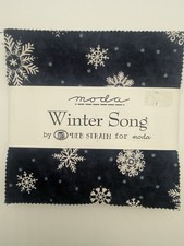 Winter Song By Deb Strain For Moda 5 Charm Pack Cotton Quilt Fabric Squares OOP