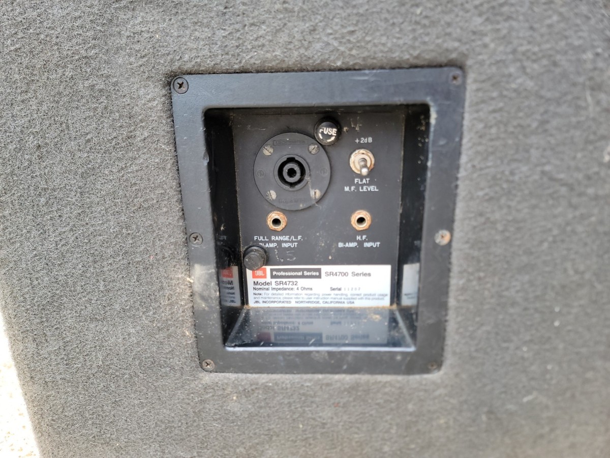 Pair- JBL SR4732 Passive Bi-Amp Professional Series Speakers LOCAL 