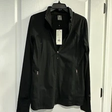 Calia Carrie Underwood Jacket Women's Large Black Zip Pockets Full Zip