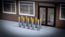Stainless Steel Reflective Style Bollards - OO Gauge (Pack of 10)