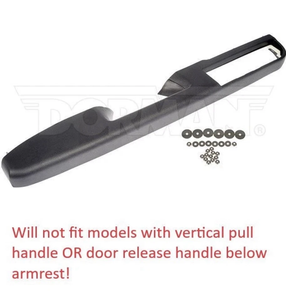 Dorman 80994 Front Driver Side Door Armrest Repair 10-14 Tahoe Silverado Black Foto 3 de 4