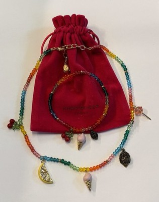 Kurt Geiger Schmuckset Halskette Armband Regenbogen
