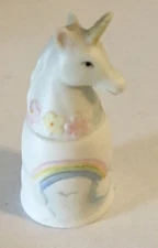 Unicorn Thimble Vintage Souvenir Collectible